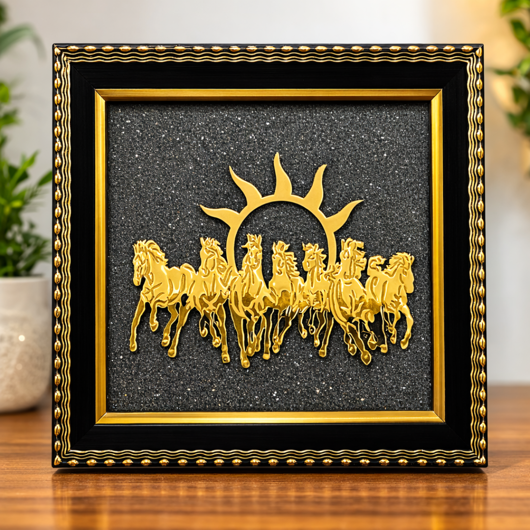 7 HORSES PYRITE FRAME